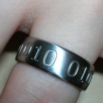Binary wedding ring