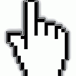 Show the finger on buttons