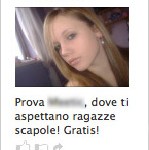 Pubblicità Facebook: le ragazze scapole
