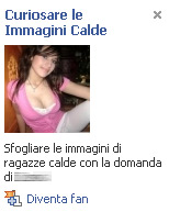 facebook ragazze pubblicità